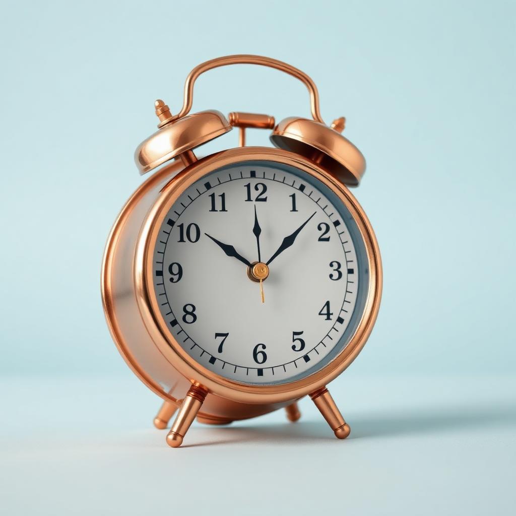 Copper Table Clock